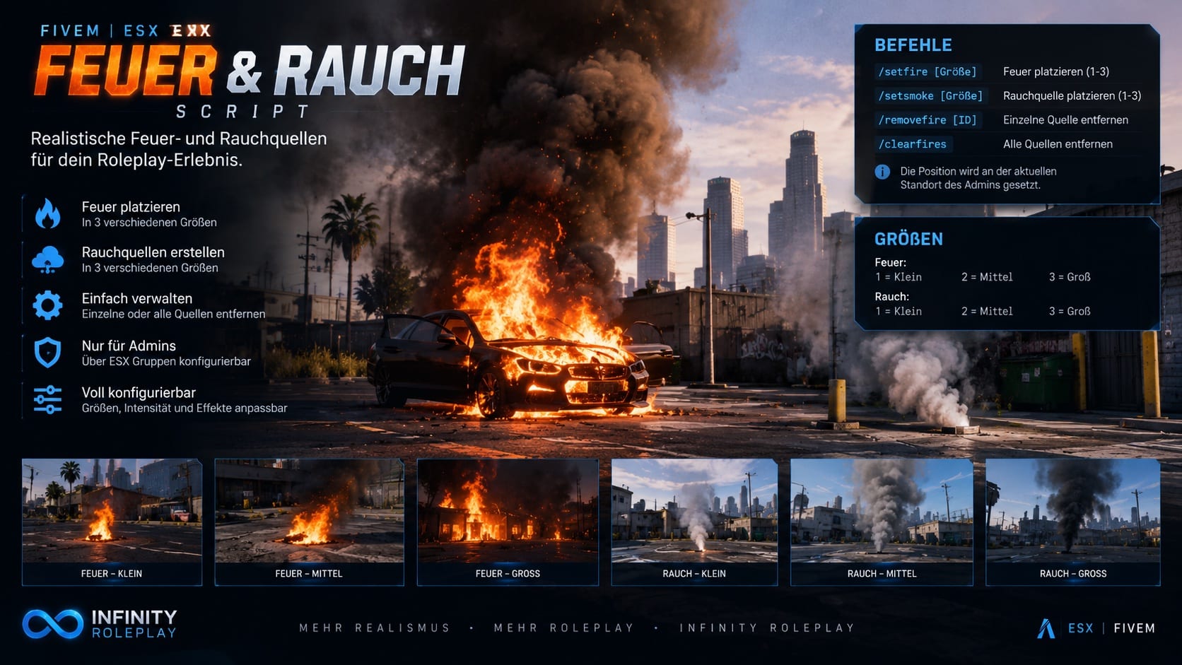 Rauch und Feuer Script